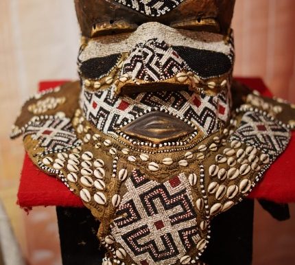 “The Cultures of Black Africa, celebrated through their Masks, Music and sculpture  Objects,”